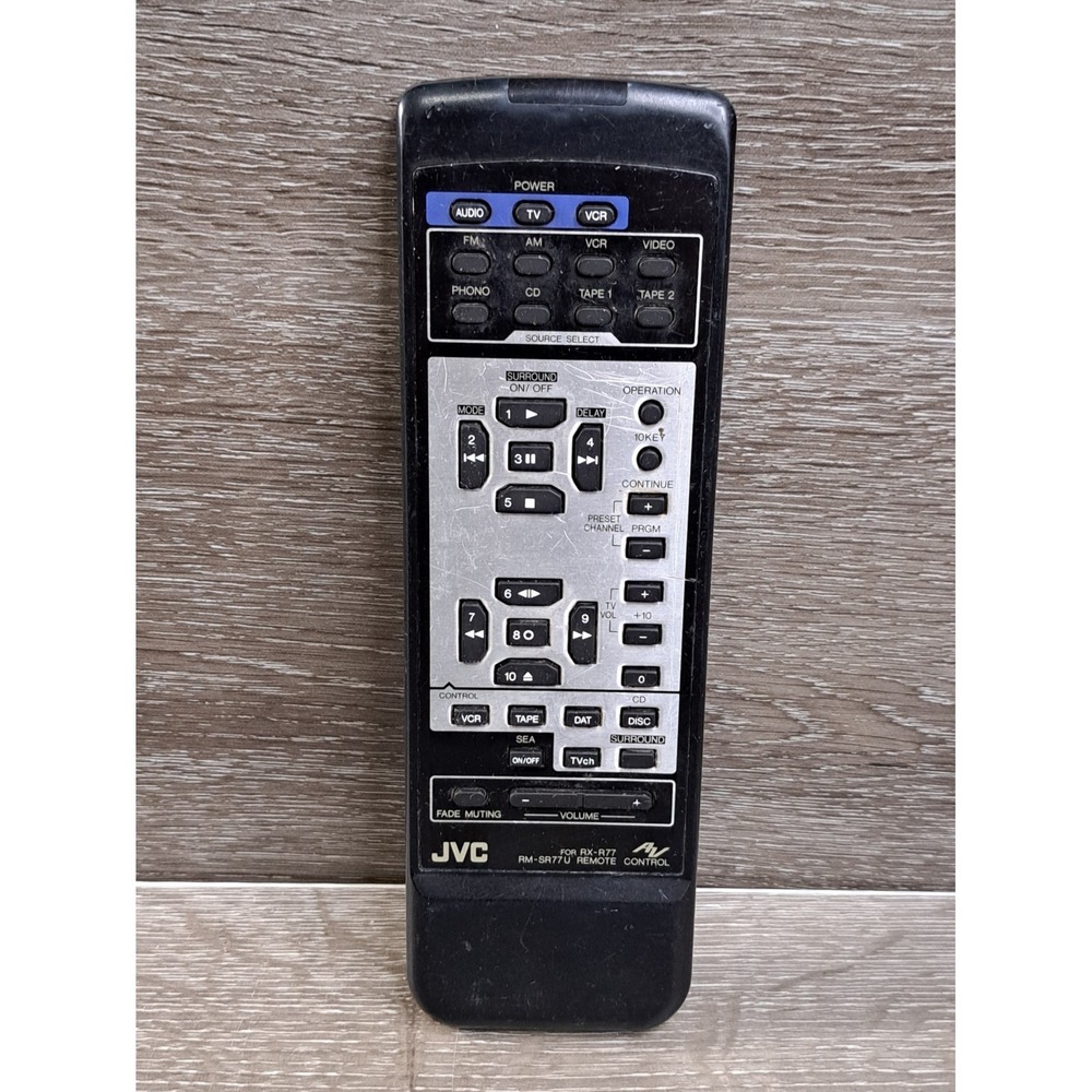 JVC Remote Control - RX-R77 for RM-SR77U Tested